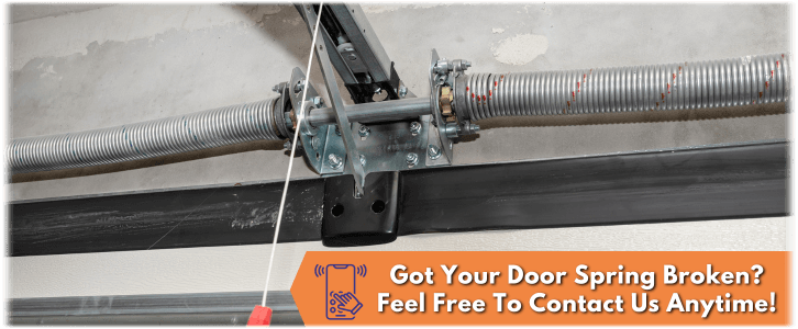 Broken Garage Door Spring Location